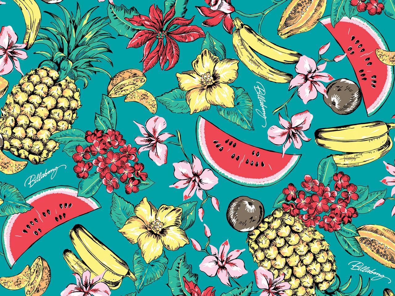 Frutta tropicale su sfondo turchese, 1280x960 720p, MacBook Air