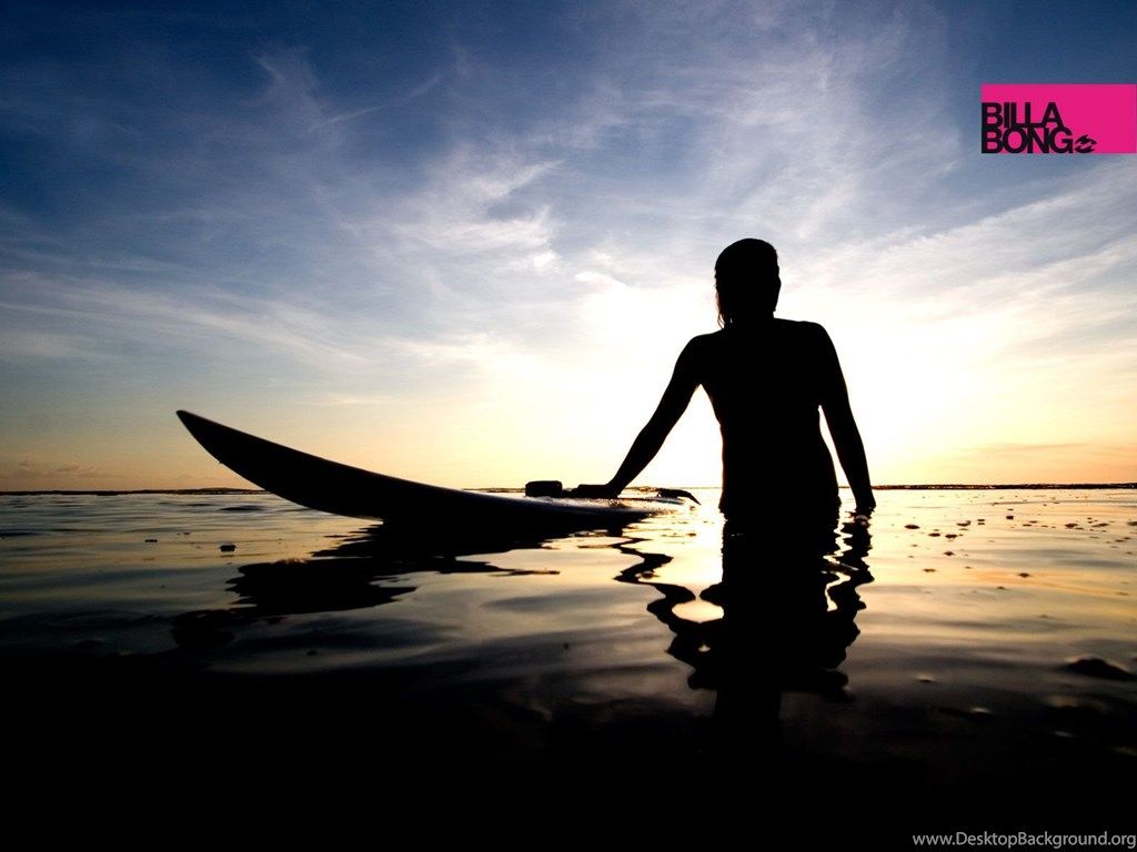 Surfista silhouette con tavola surf, 1024x768 HD, Desktop
