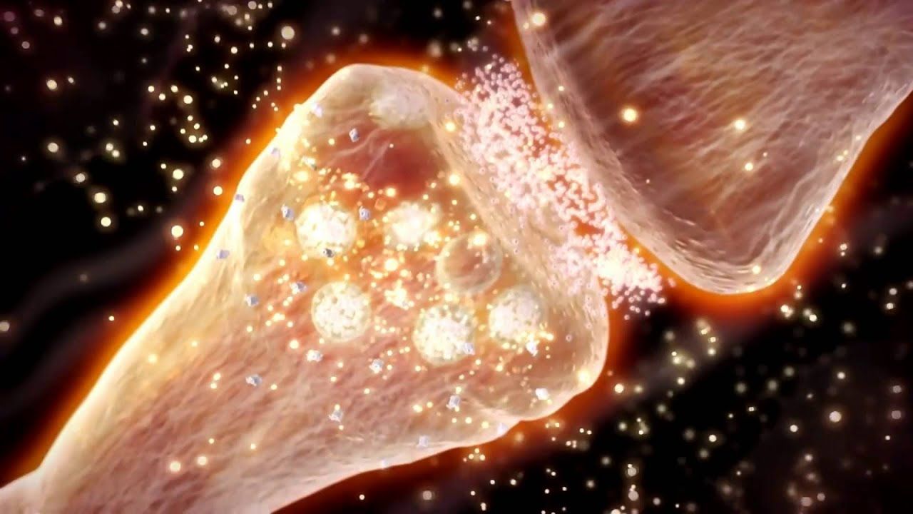 Sinapsi cellulare biochimica arancione, 1280x720 HD, Desktop