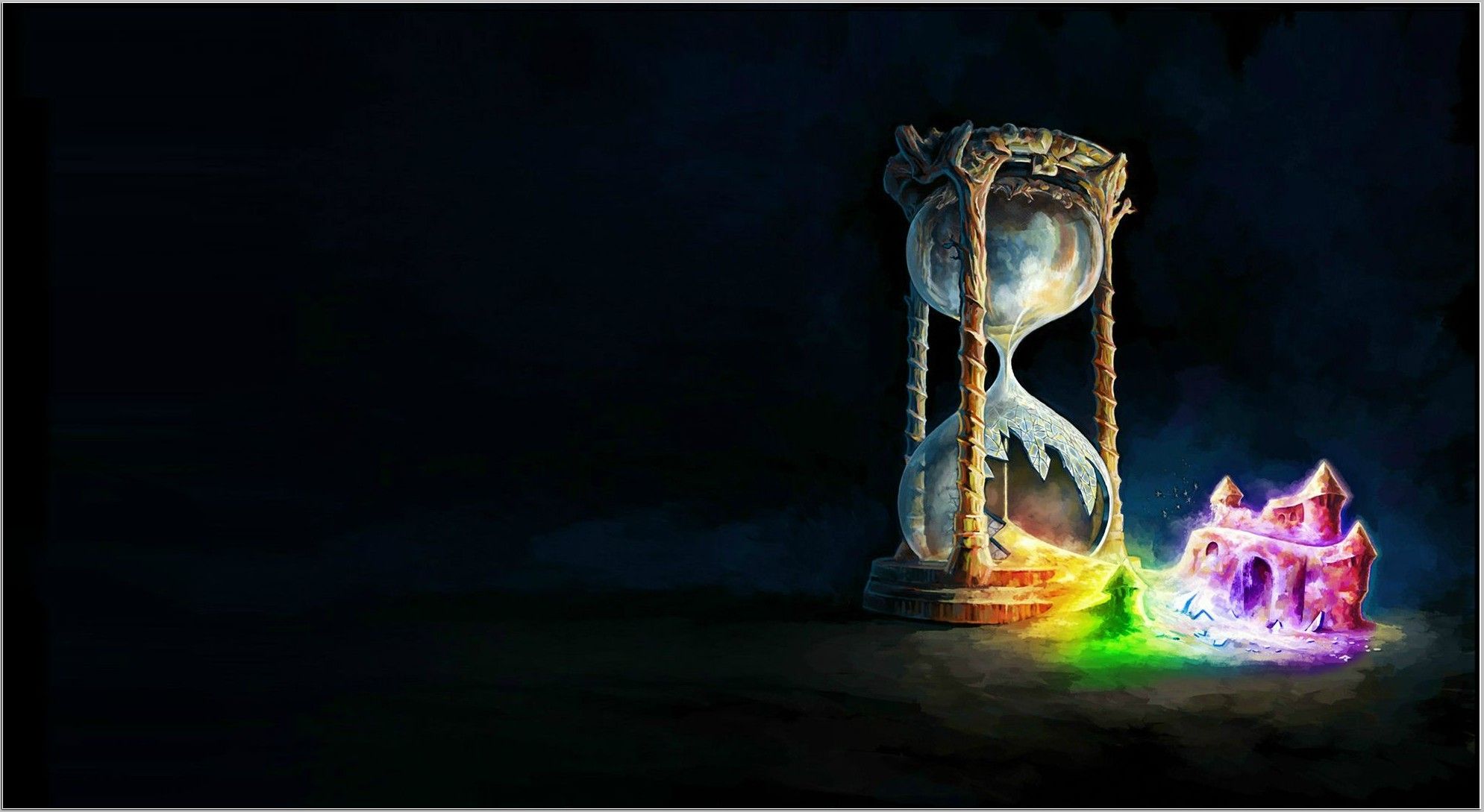 Clessidra con cristalli colorati, 1989x1089 1080p, Laptop