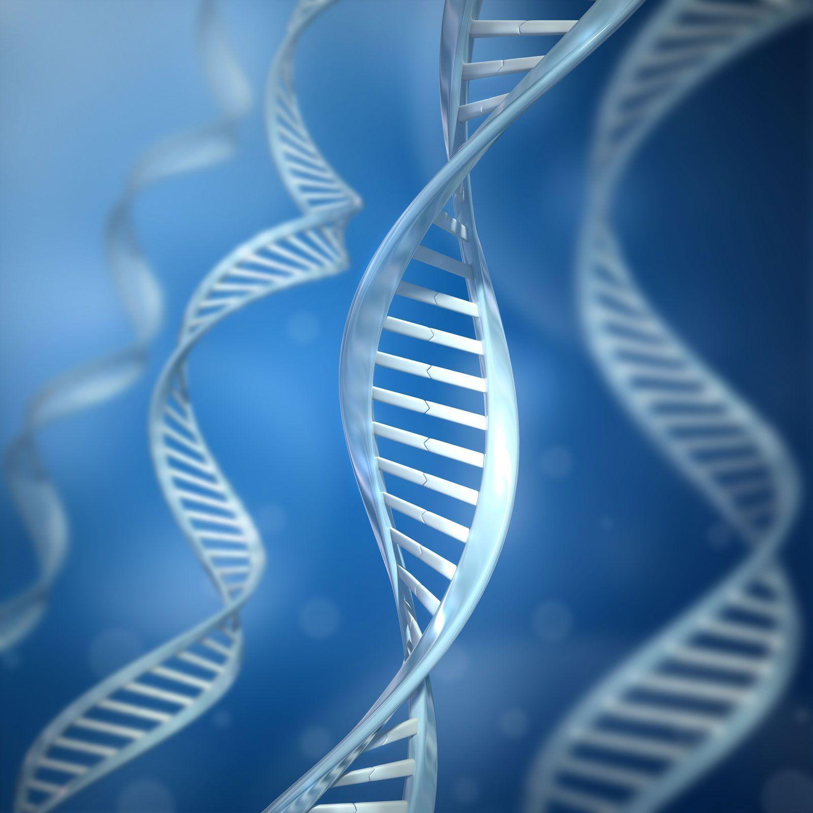 Elica di DNA blu, 1600x1600 900p, Desktop