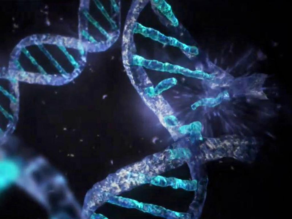 Elica DNA blu luminosa, 1024x768 HD, Desktop