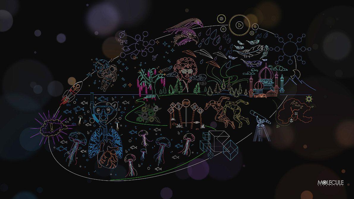Illustrazione evoluzione specie disegno luminoso, 1191x670 HD, PC Desktop