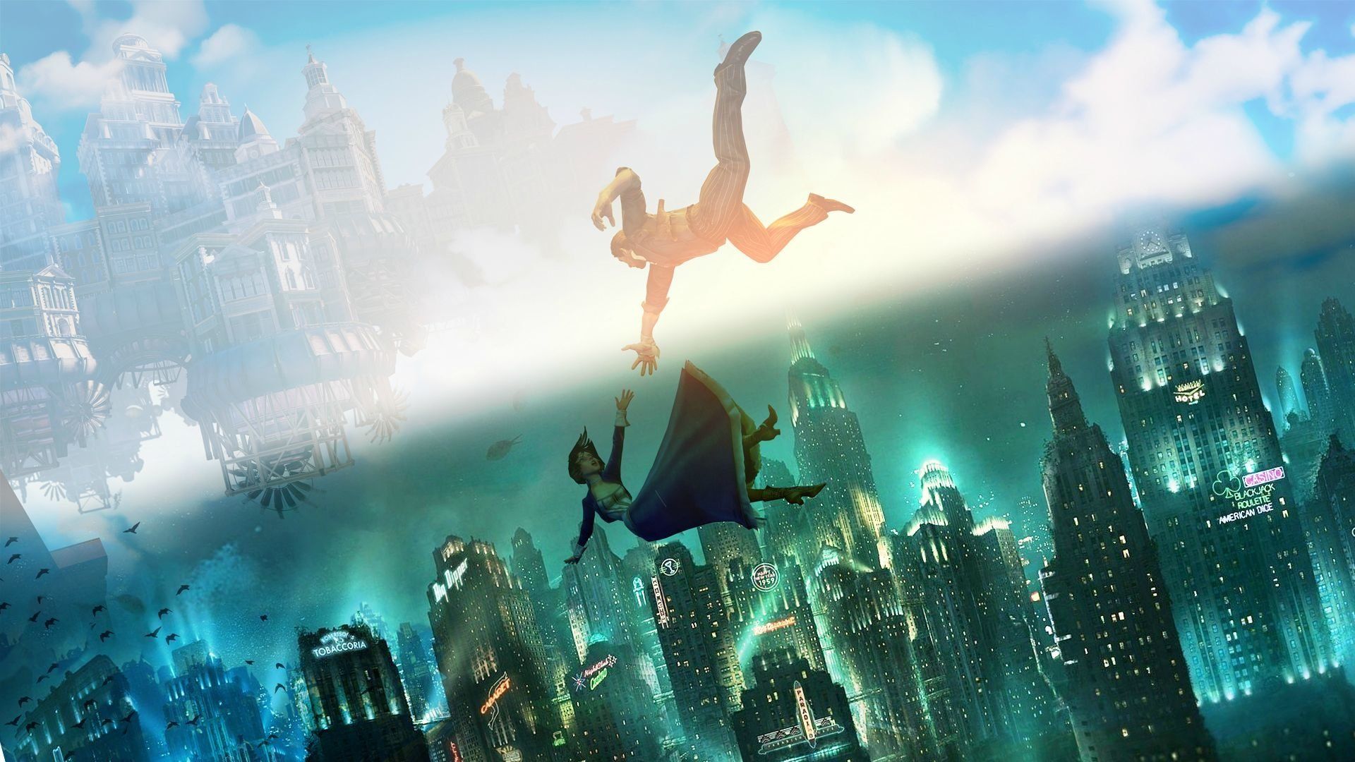 BioShock Infinite città sottomarina, sparatutto FPS, 1920x1080 1080p, Monitor Gaming