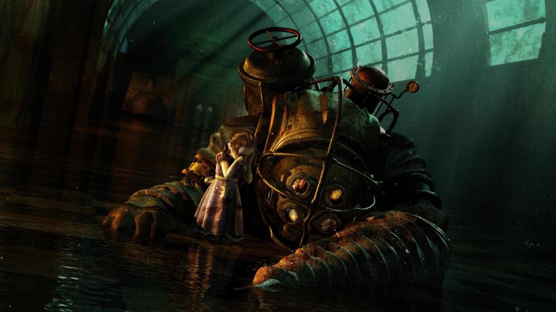 Big Daddy BioShock subacqueo, 1920x1080 1080p, PC Desktop
