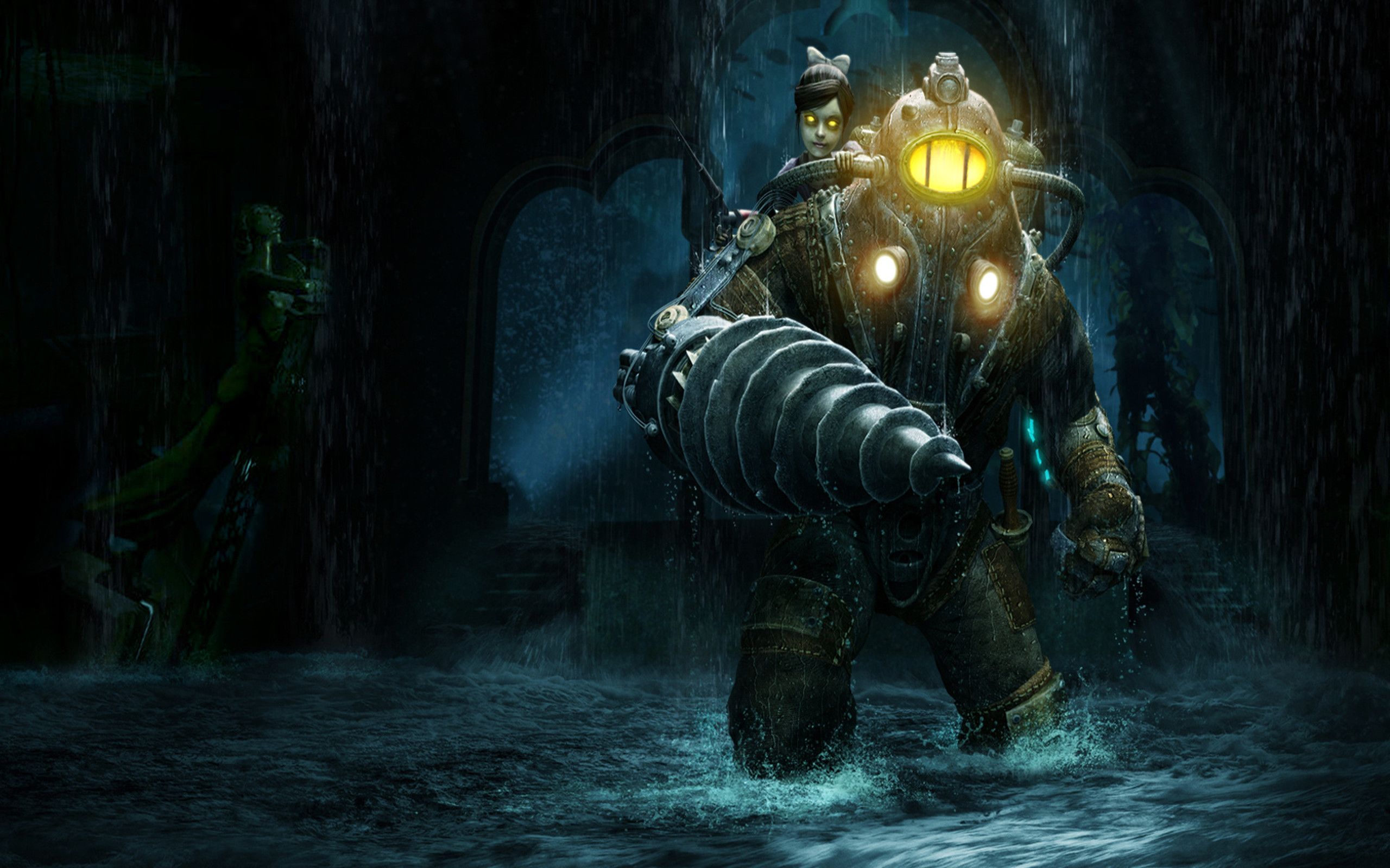 Big Daddy BioShock sottomarino, 2560x1600 2K, PC Desktop