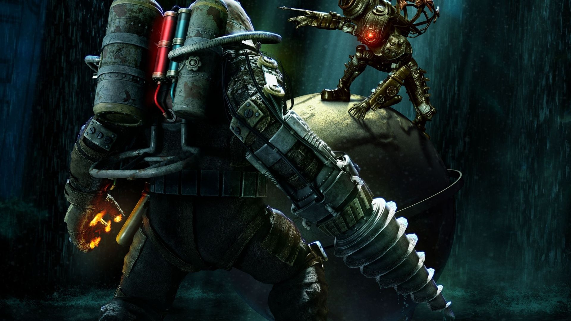 BioShock Big Daddy trapano, 1920x1080 Full HD 1080p, Desktop