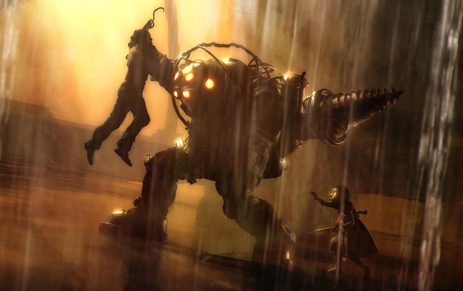 Big Daddy BioShock combattimento, 1600x1007 HD Ready, Monitor Gaming