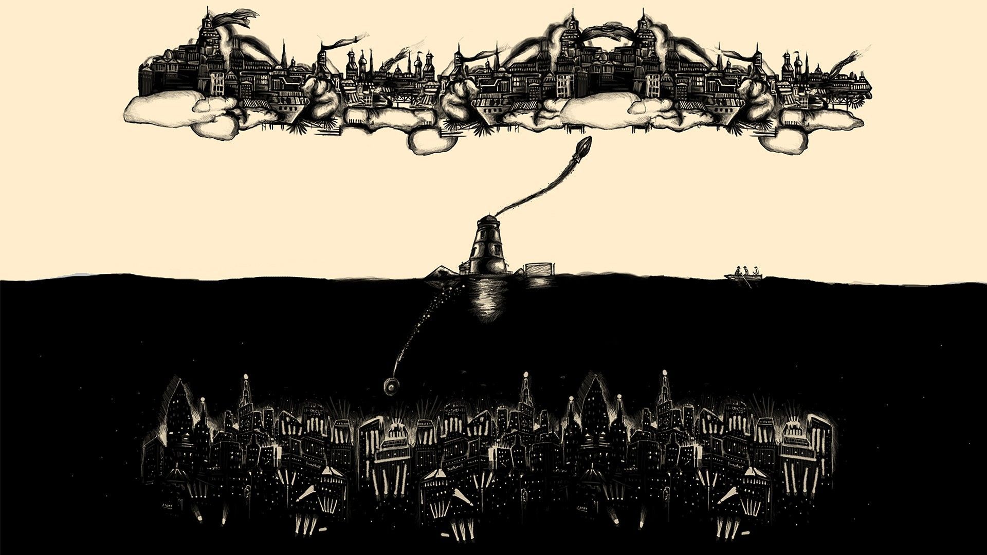 Città volante e sottomarina BioShock, 1920x1080 1080p, PC Desktop