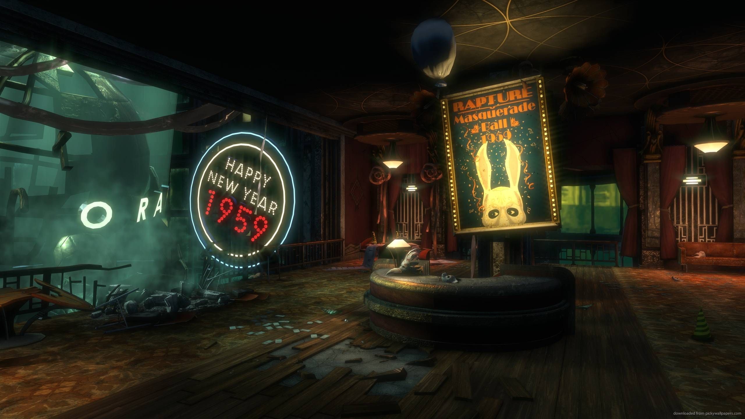 BioShock Rapture atrio anni '50, 2560x1440 2K QHD, Monitor Gaming
