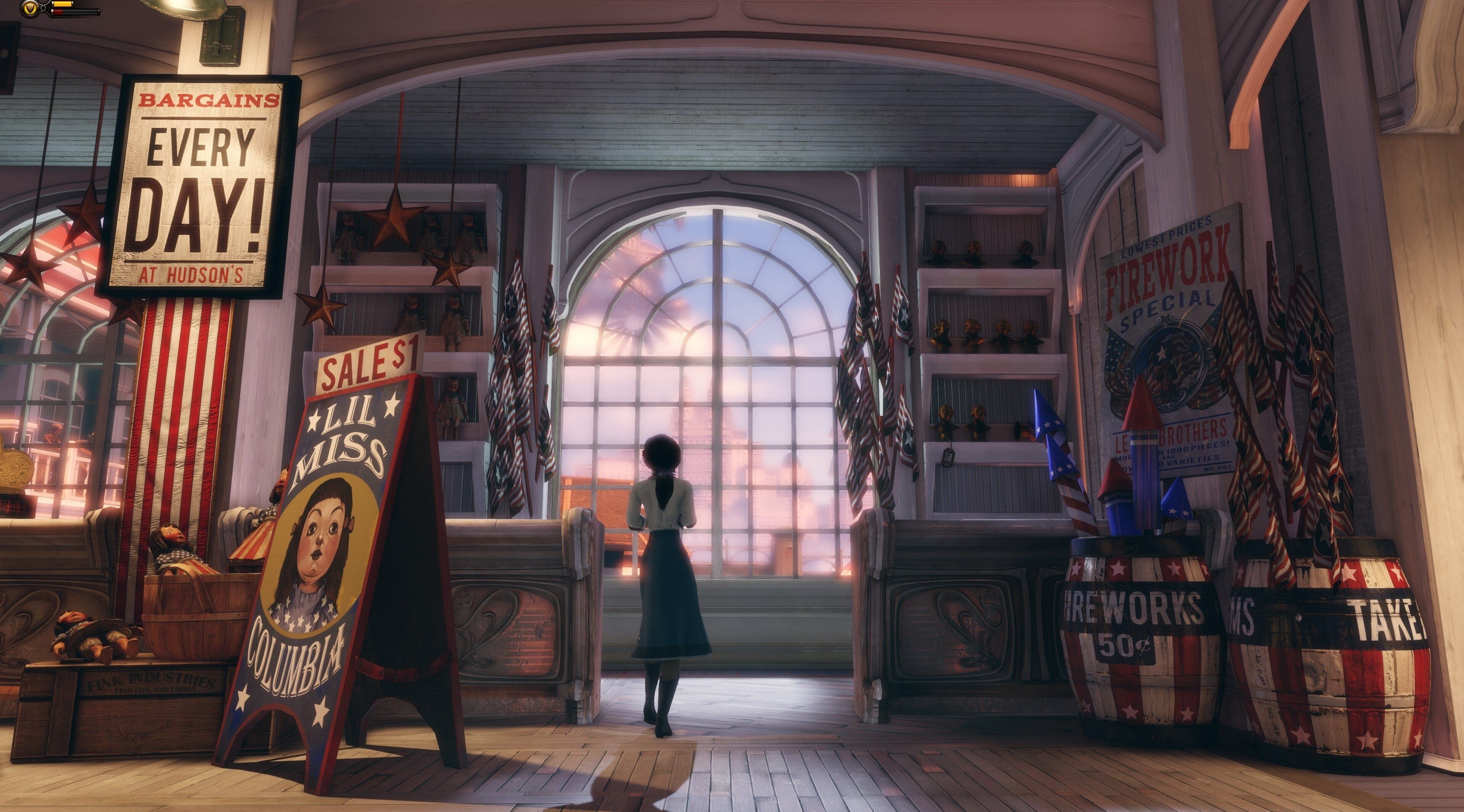 Elizabeth in Columbia, negozio, 3840x2130 4K Ultra HD, Desktop