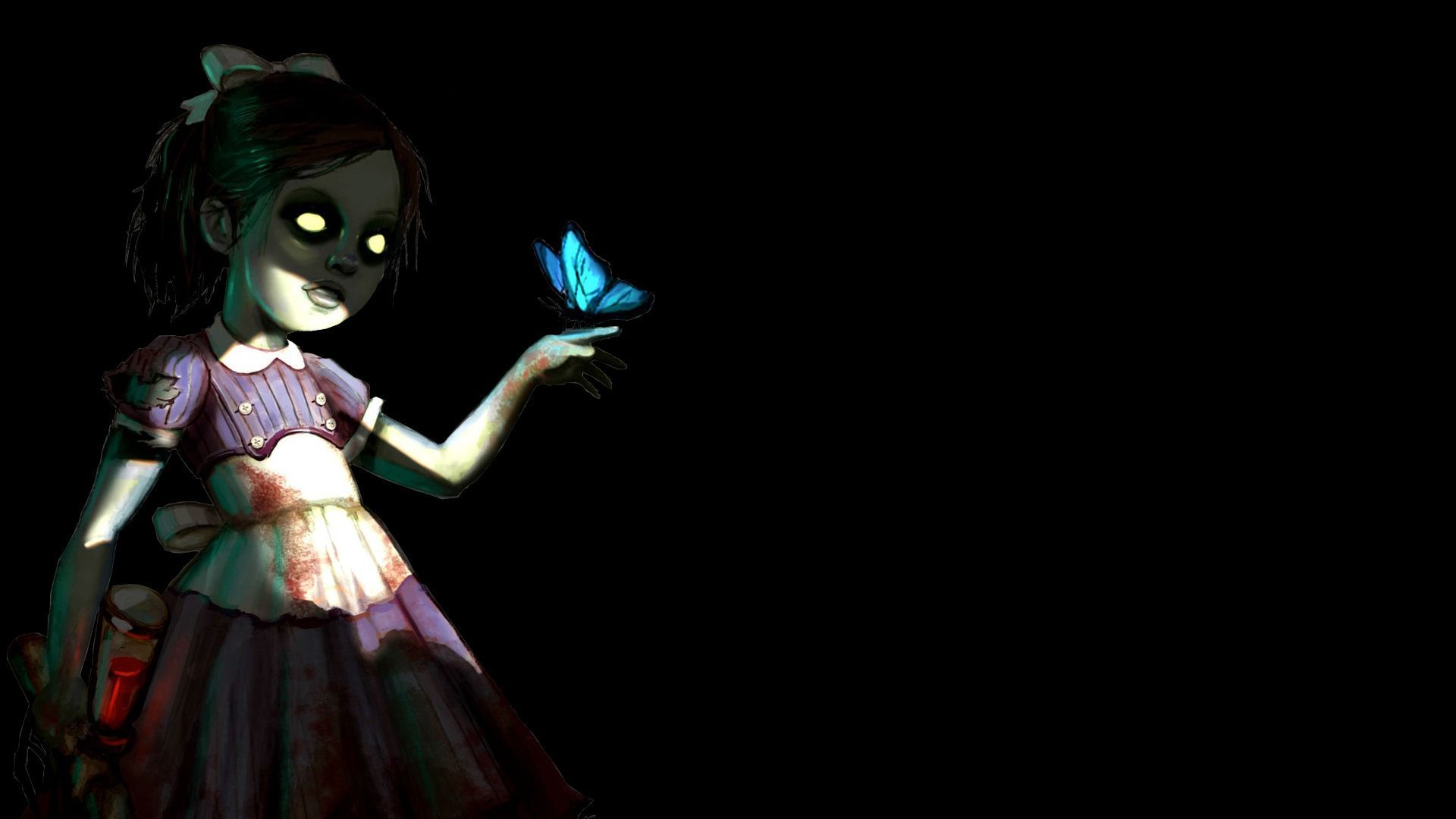 Little Sister BioShock farfalla, 1920x1080 1080p, PC