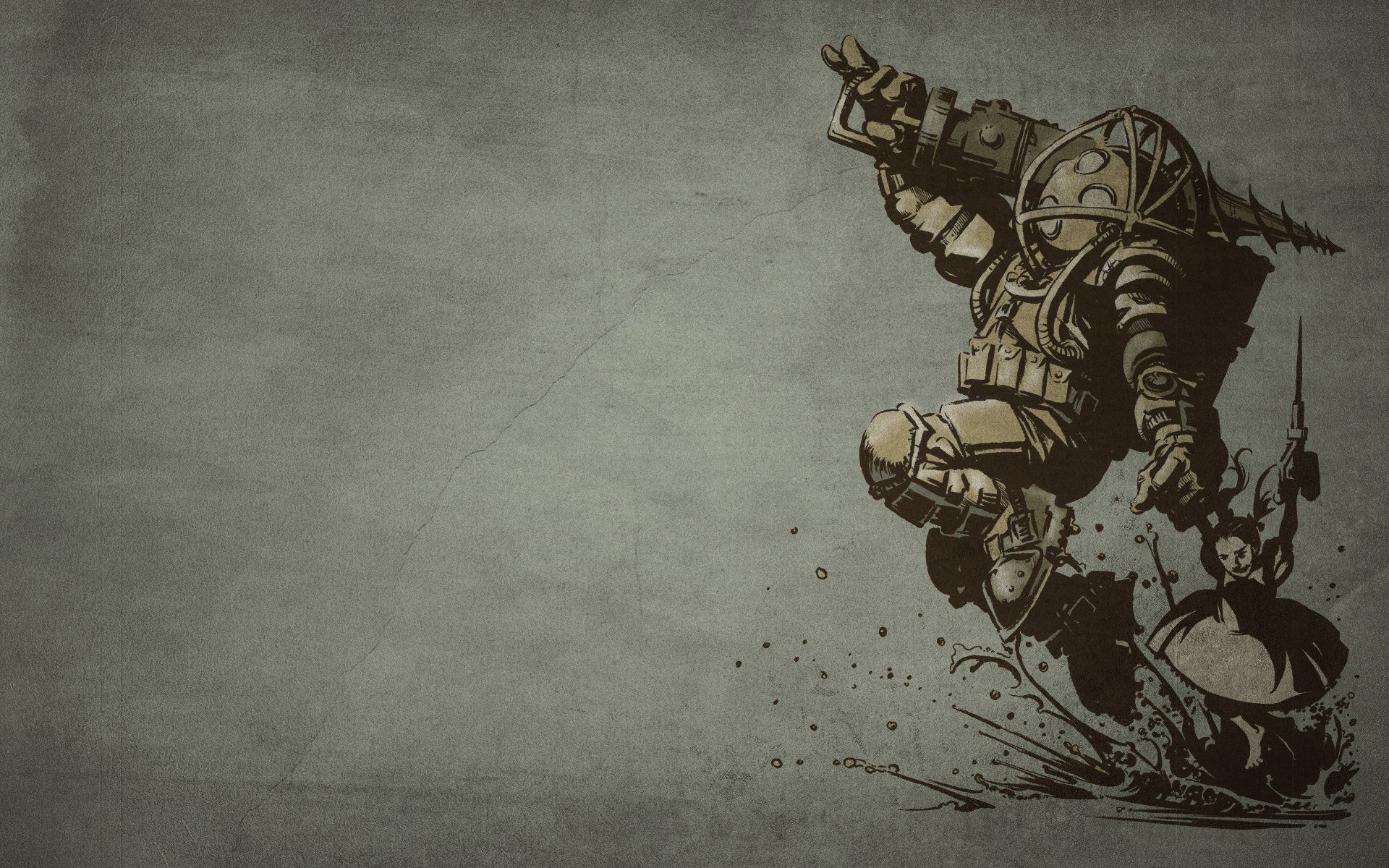 Big Daddy BioShock disegno, 1920x1200 WUXGA, Desktop
