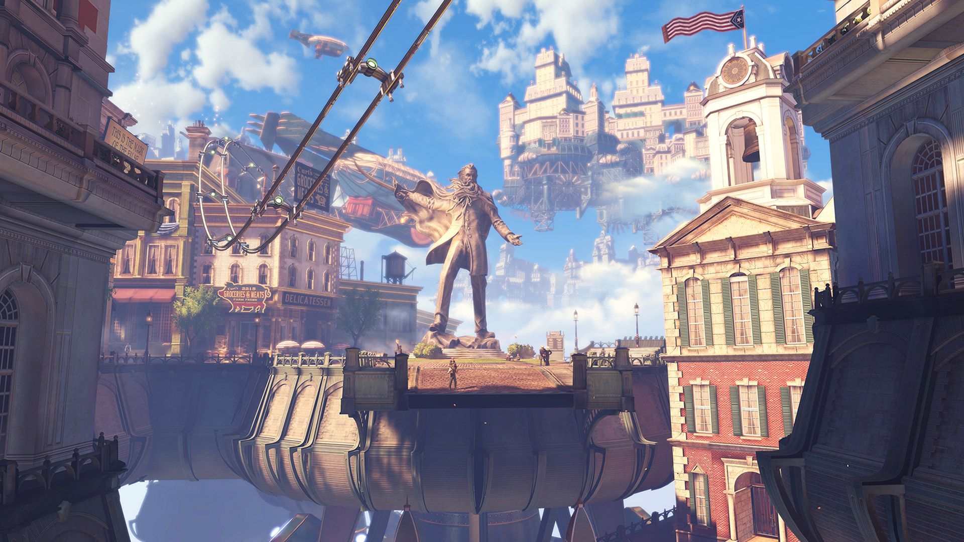 BioShock Infinite città volante, 1920x1080 Full HD 1080p, PC Desktop