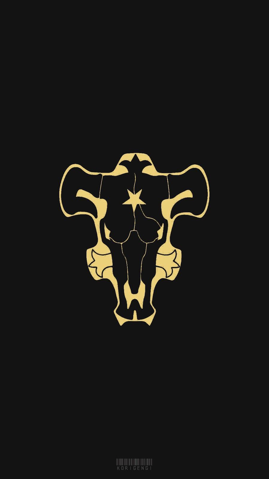 Emblema Black Bull, Black Clover, 900x1600 Full HD Verticale, iPhone