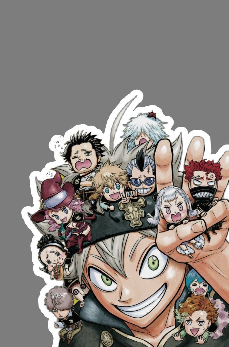 Personaggi Black Clover chibi, 756x1145 Verticale, Telefono