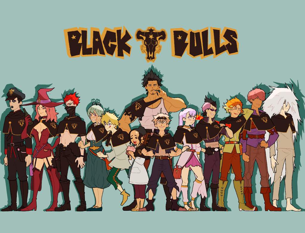 Black Bulls, Black Clover gruppo, 1024x785 HD, Laptop