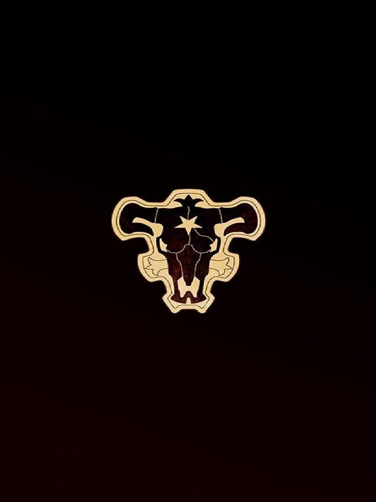 Emblema Black Bull dorato, 768x1024 Verticale, Mobile