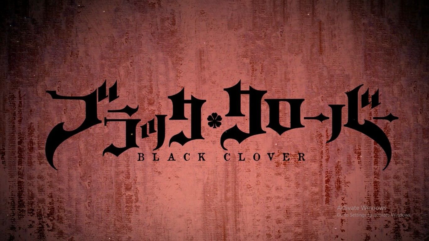 Logo Black Clover anime, 1366x768 HD, Desktop