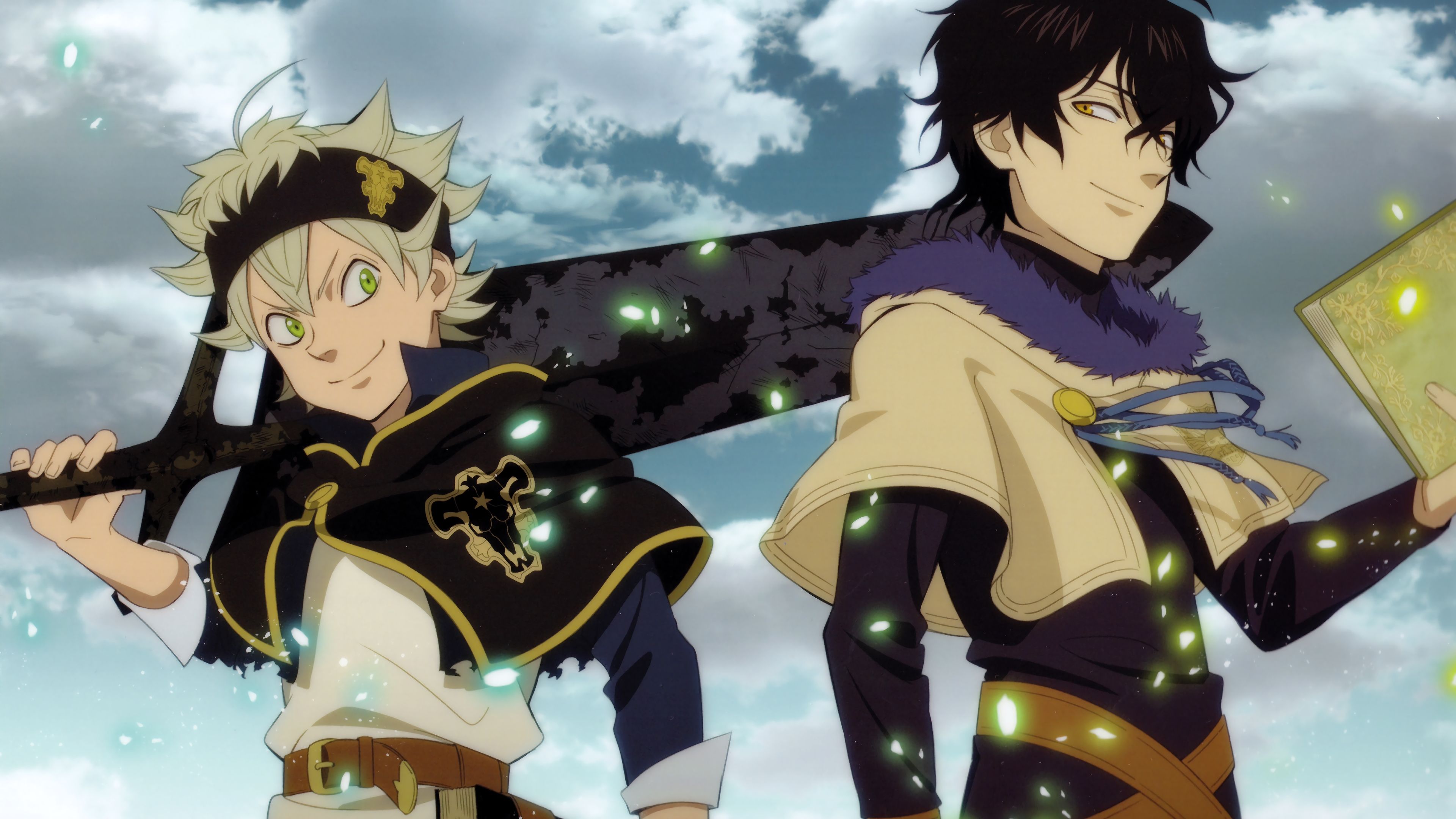 Asta e Yuno, Black Clover, 3840x2160 4K, Desktop 4K