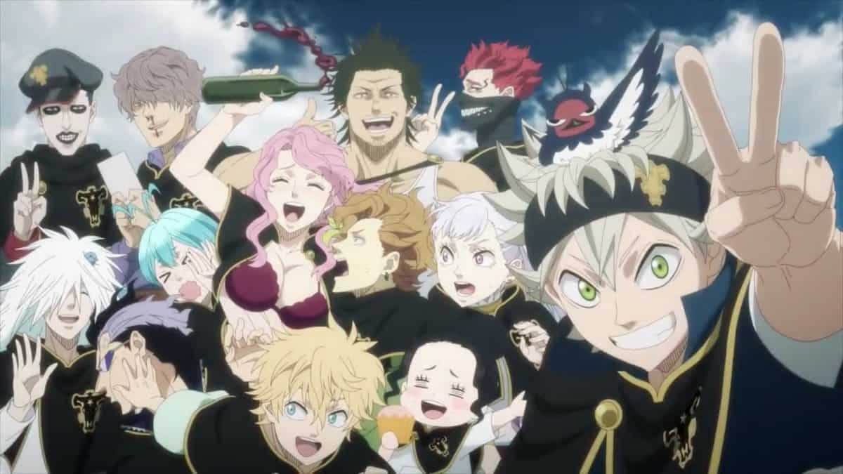 Black Clover gruppo personaggi anime, 1200x675 HD, Desktop