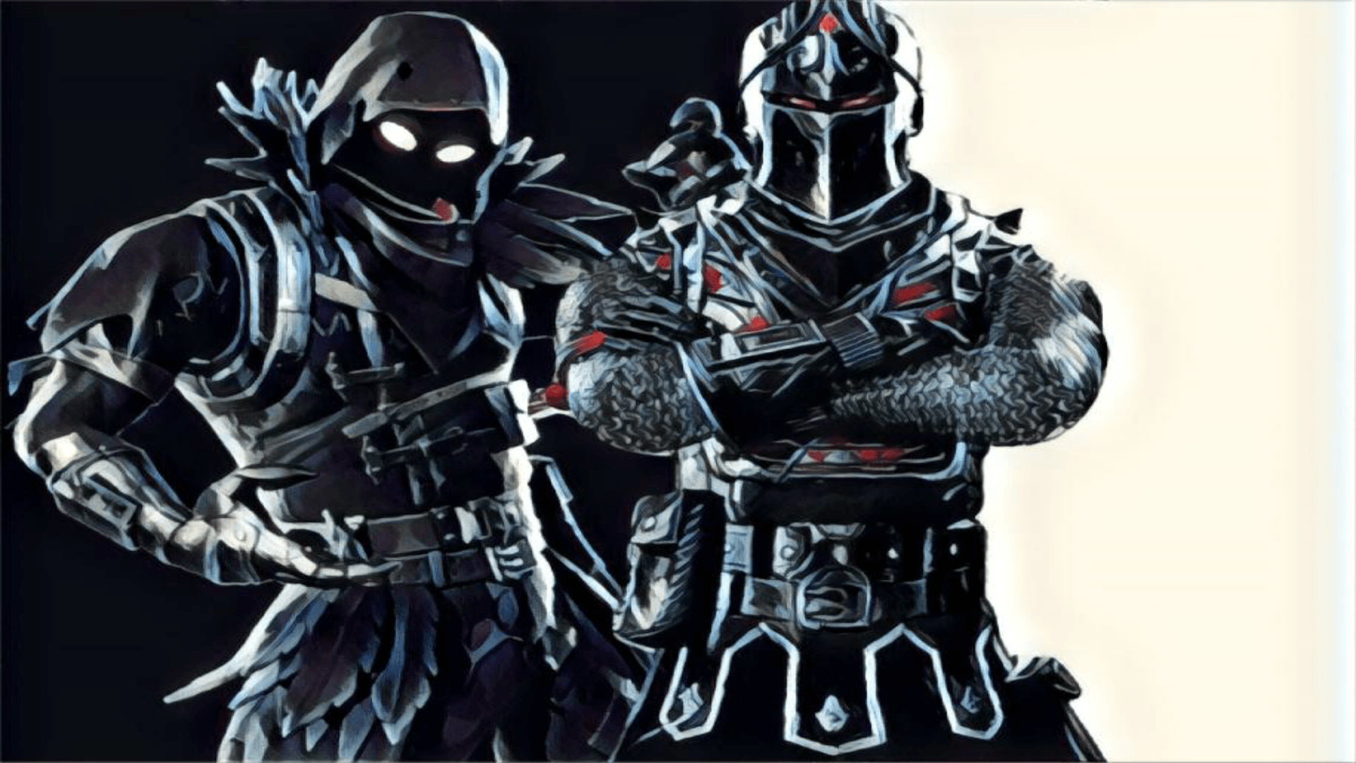 Raven e Black Knight Fortnite, 1920x1080 Full HD 1080p, PC