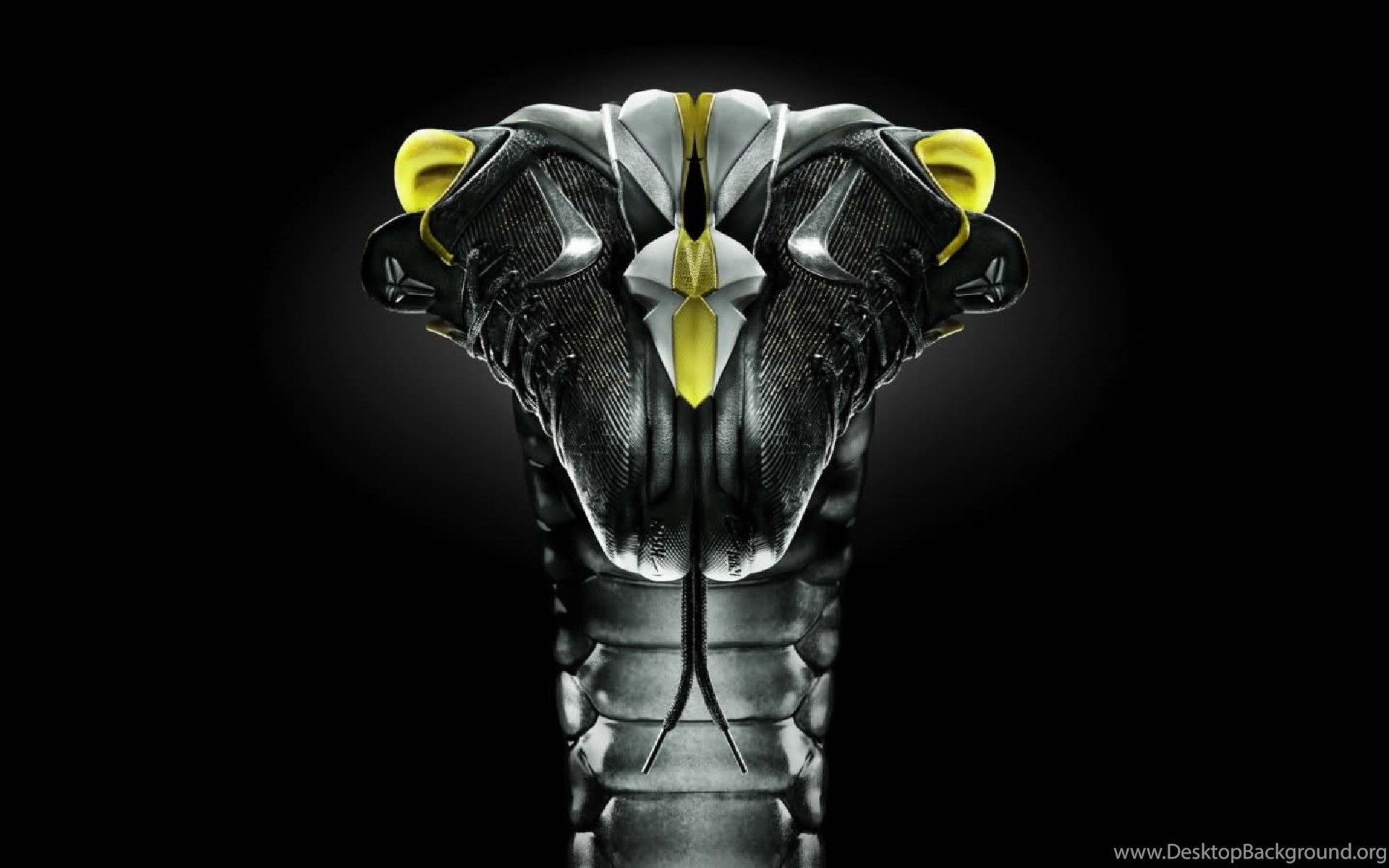 Serpente mamba nero stilizzato, 1920x1200 WUXGA, Desktop
