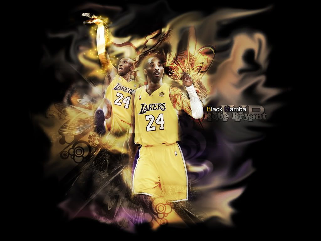 Kobe Bryant Lakers fiamme, 1024x768 HD, Laptop