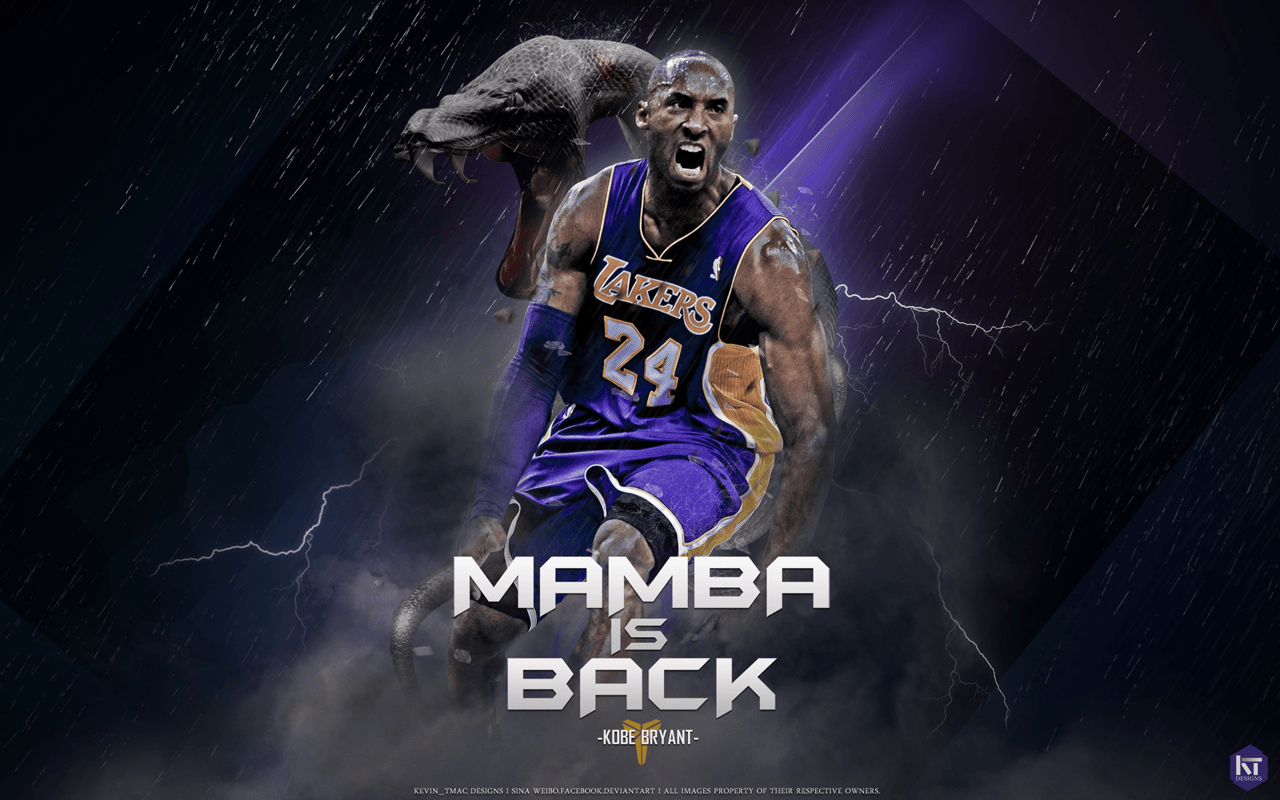 Kobe Bryant Black Mamba Lakers, Los Angeles Lakers, 1280x800 HD, Desktop
