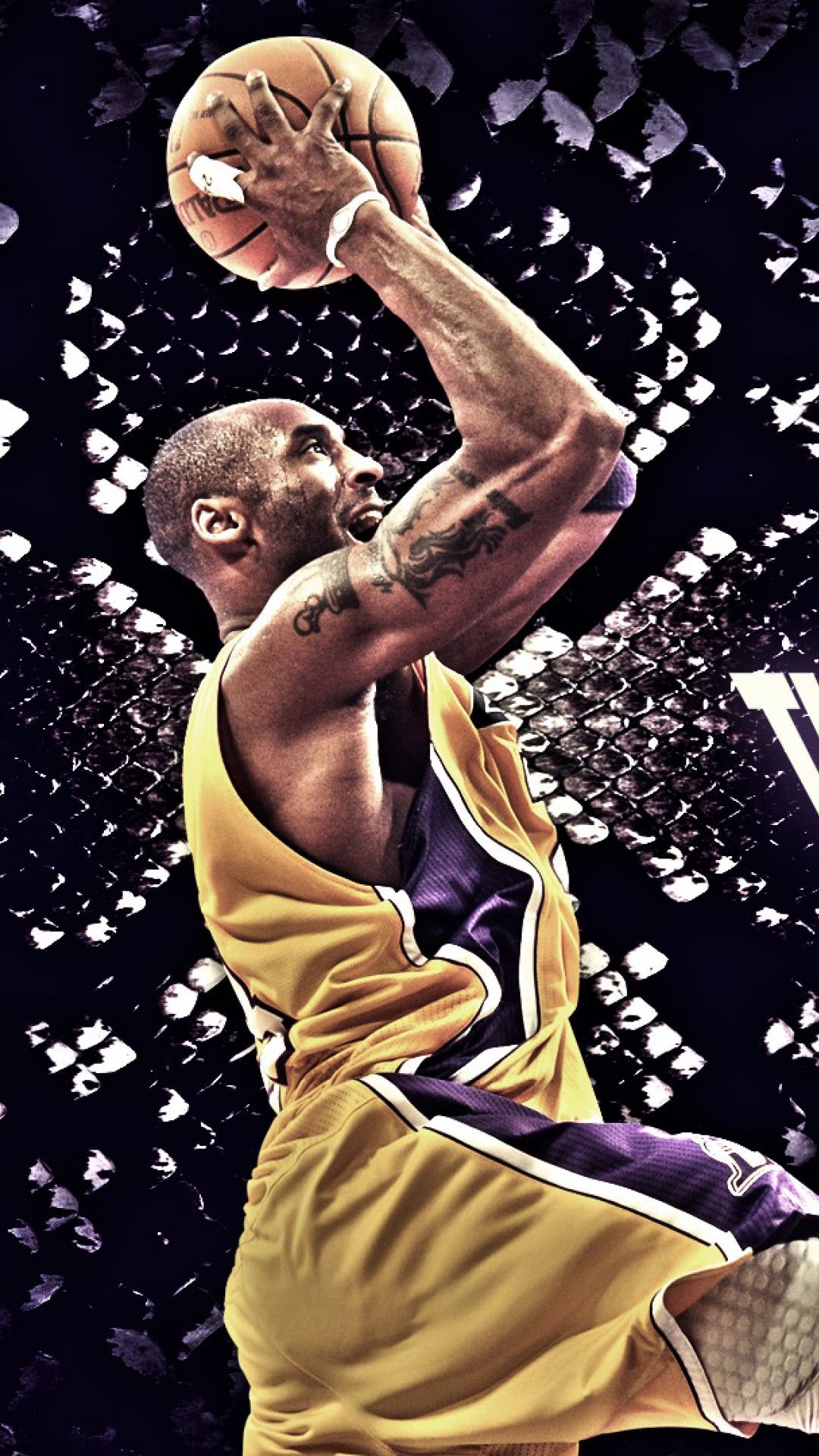 Kobe Bryant Lakers basket, NBA, 1080x1920 Verticale, Telefono