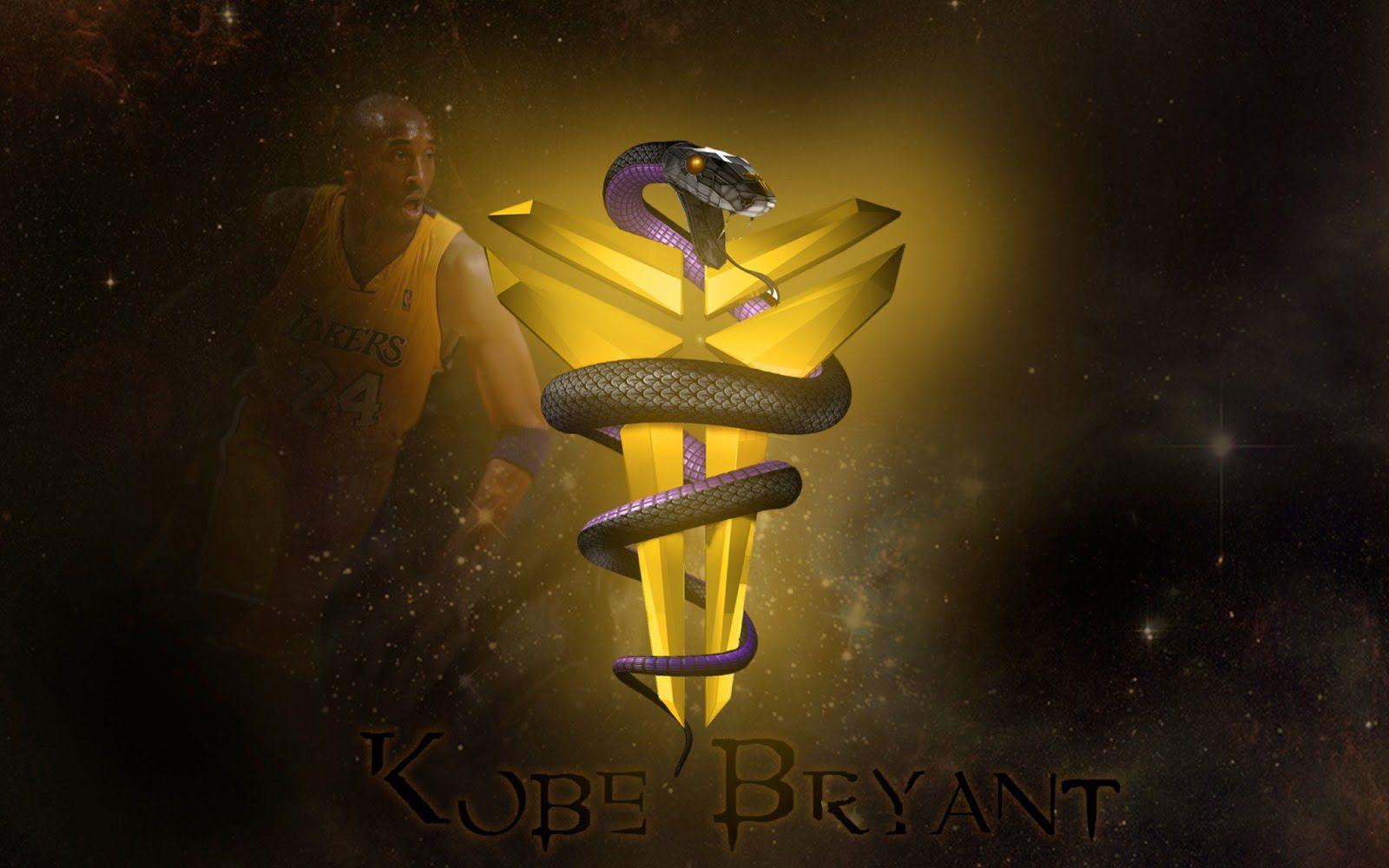 Logo Kobe Bryant Black Mamba, Los Angeles Lakers, 1600x1000 HD Ready, PC