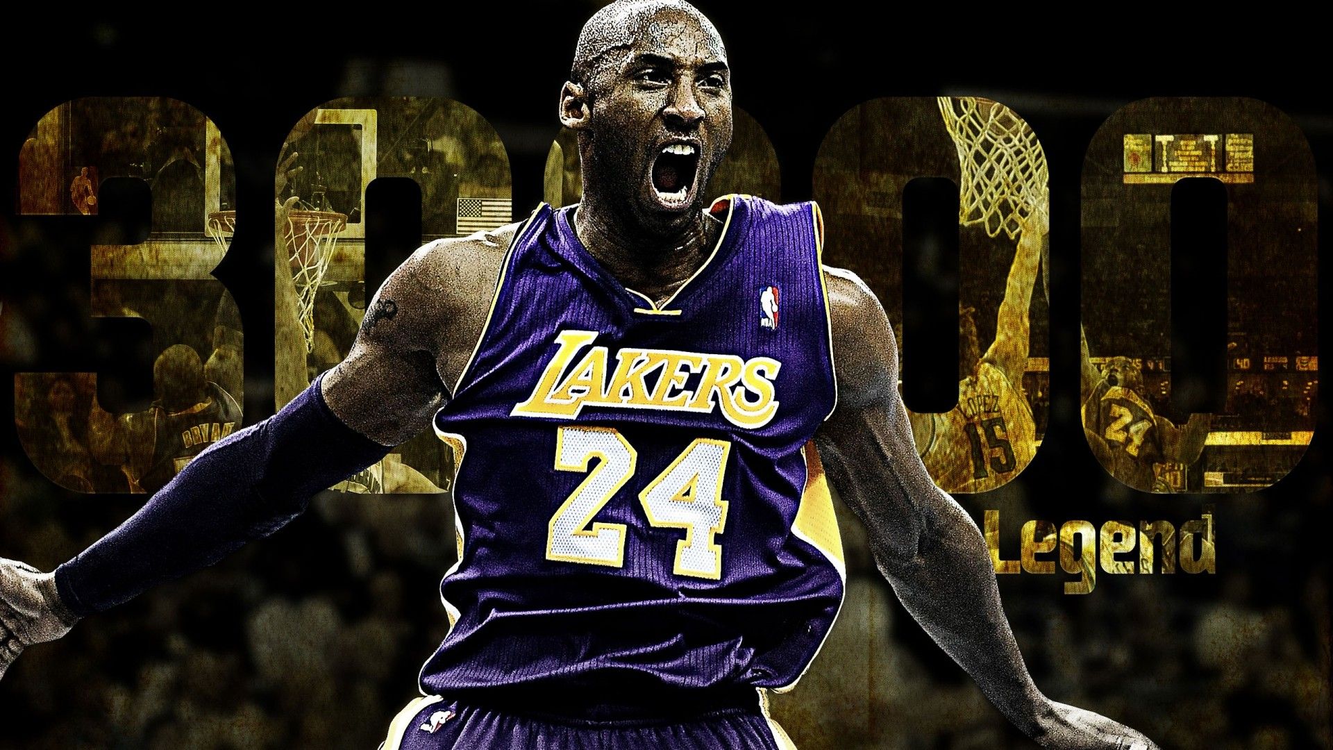 Kobe Bryant Lakers Black Mamba, 1920x1080 1080p, PC Desktop