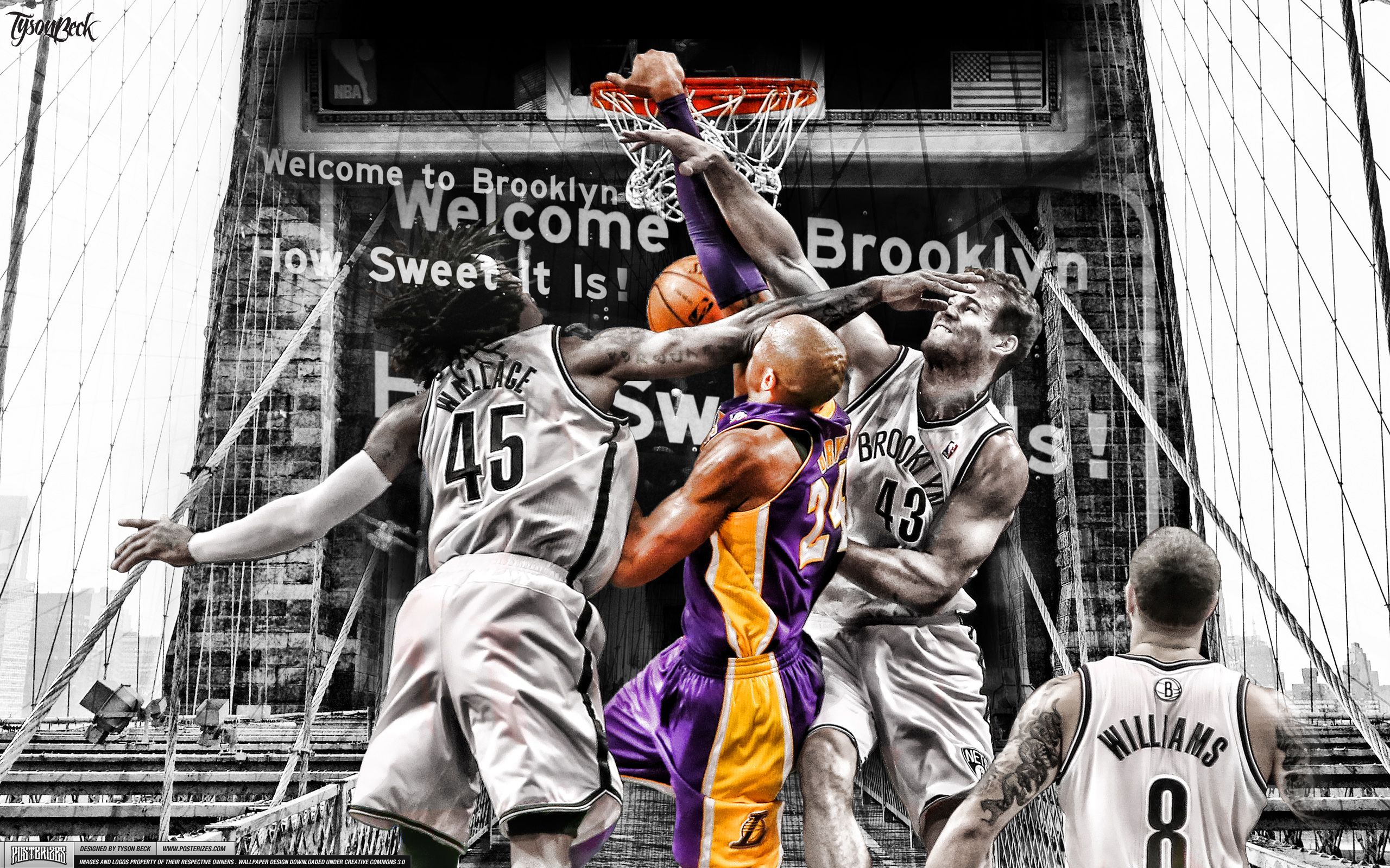 Kobe Bryant schiacciata Brooklyn, 2560x1600 2K+, Laptop