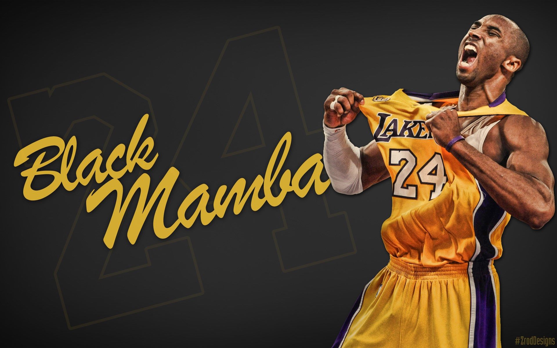 Kobe Bryant Black Mamba Lakers, 1920x1200 Full HD+, PC