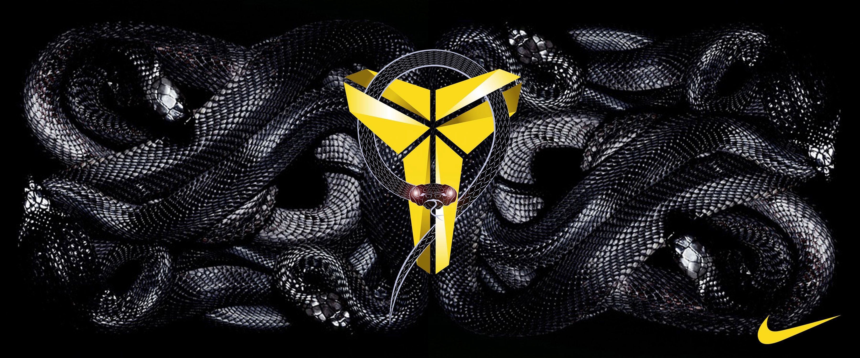 Logo Black Mamba Kobe Nike, abbigliamento sportivo, 3600x1500 Ultrawide, Dual Monitor