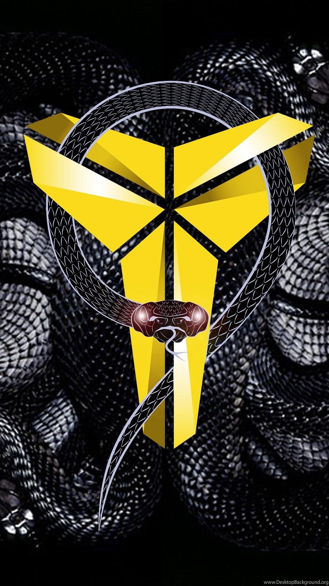 Logo Kobe Bryant Black Mamba, 1080x1920 Verticale, Samsung Galaxy