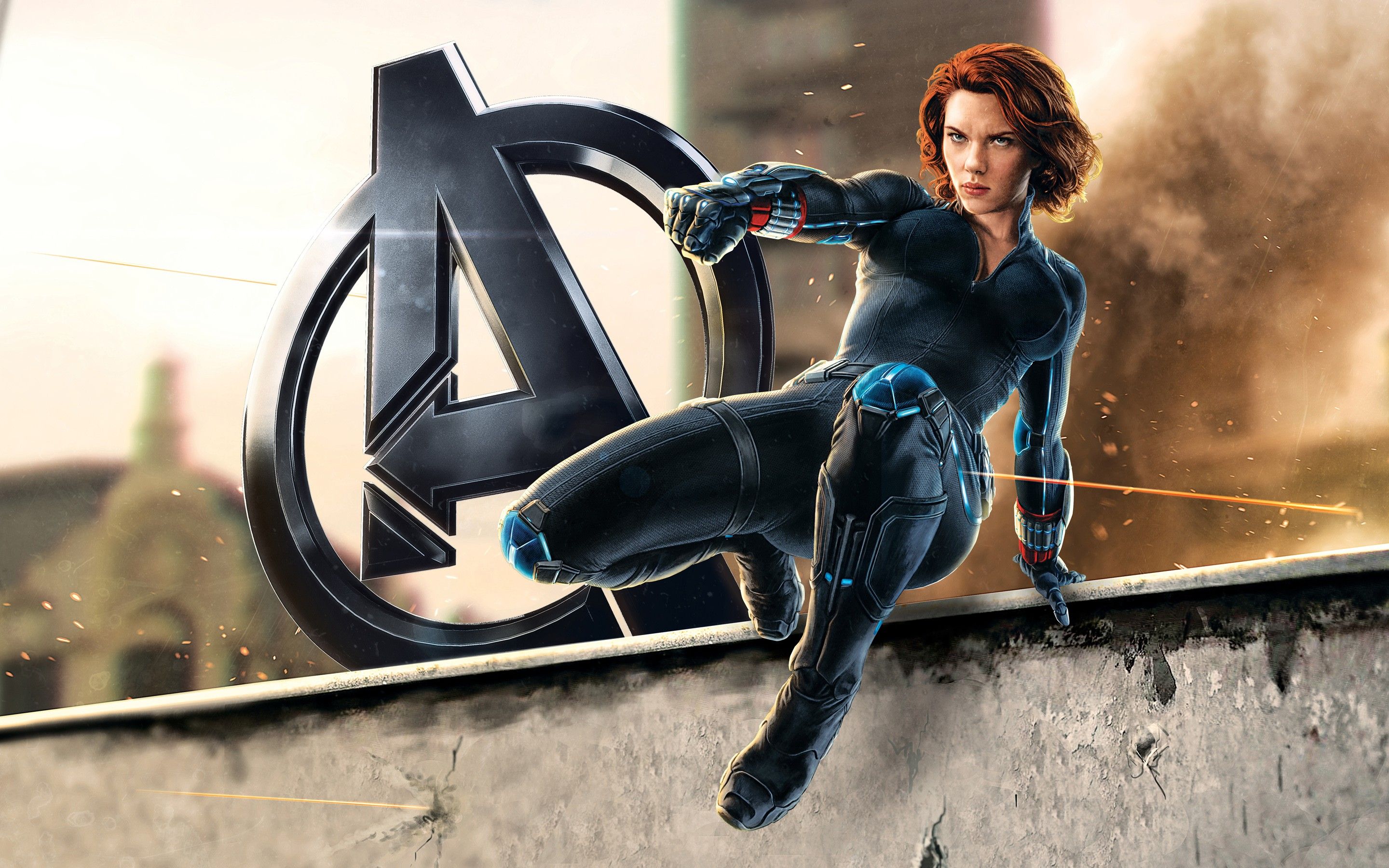 Black Widow logo Avengers, Marvel, 2880x1800 WQXGA, PC Desktop
