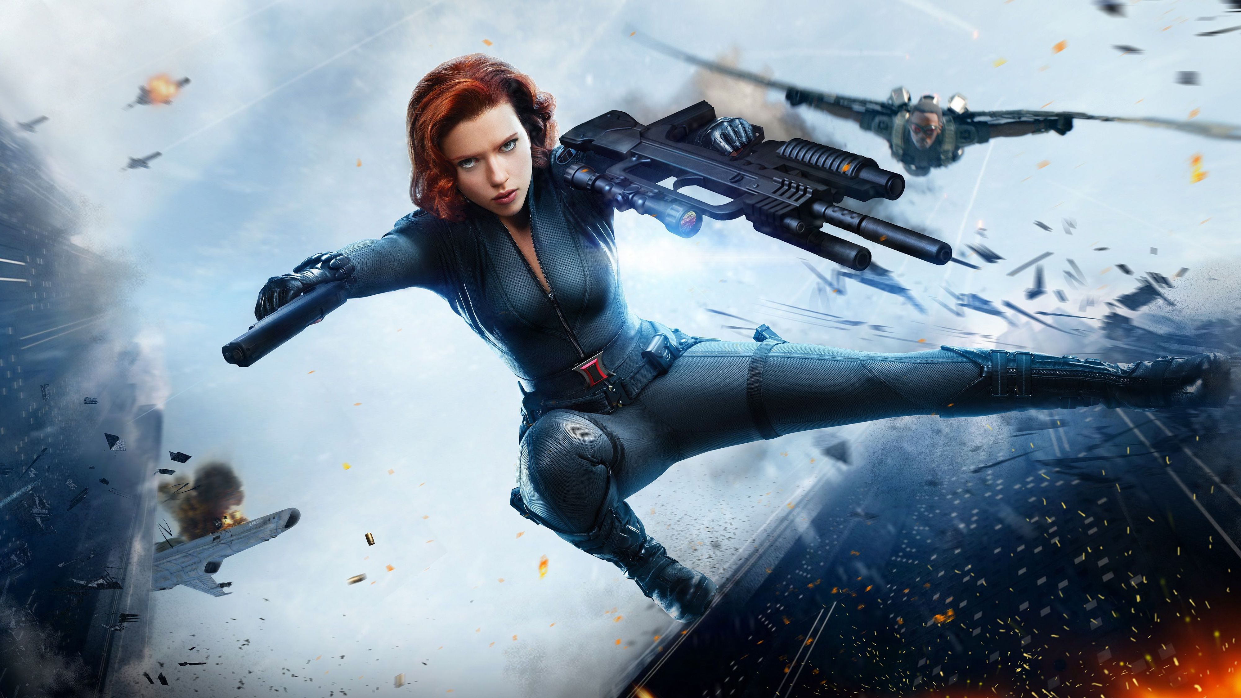 Black Widow in azione, 4000x2250 Ultra HD, PC