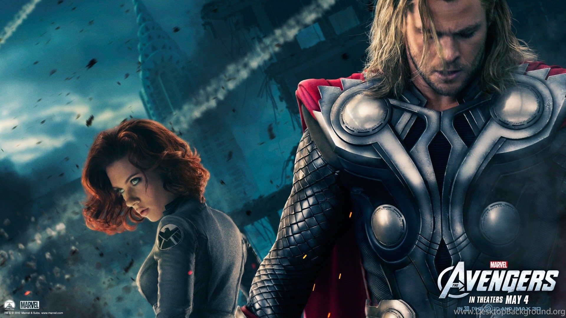 Black Widow e Thor, Avengers, 1920x1080 Full HD 1080p, PC Desktop