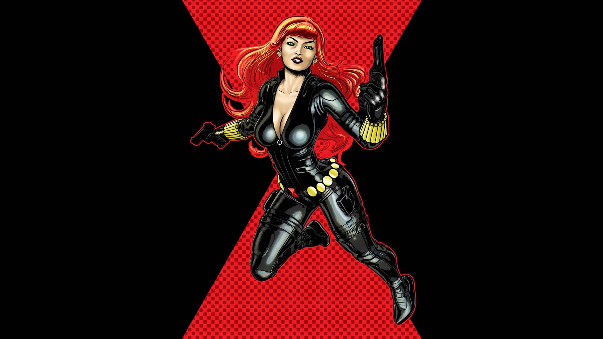 Black Widow Marvel fumetto, 1920x1080 Full HD, PC