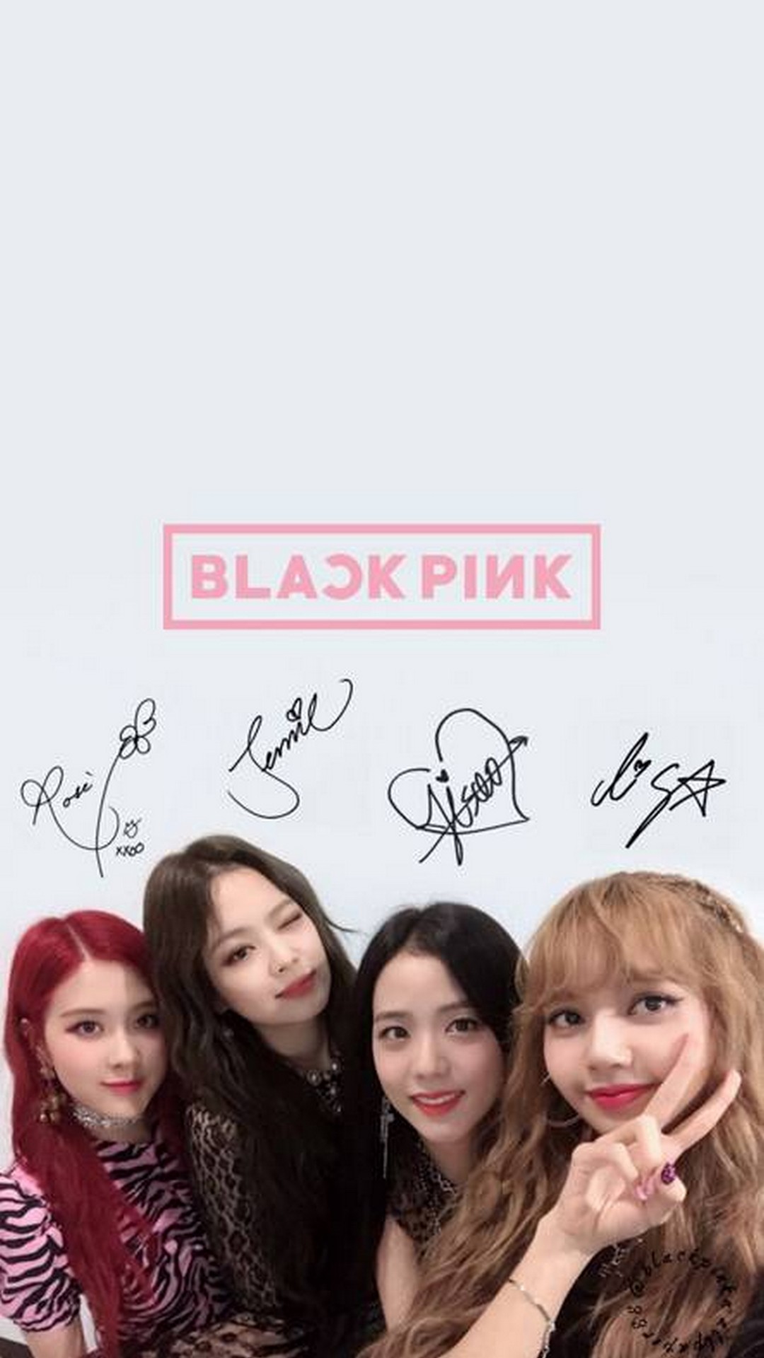 BLACKPINK gruppo autografi, 1080x1920 Full HD Verticale, iPhone