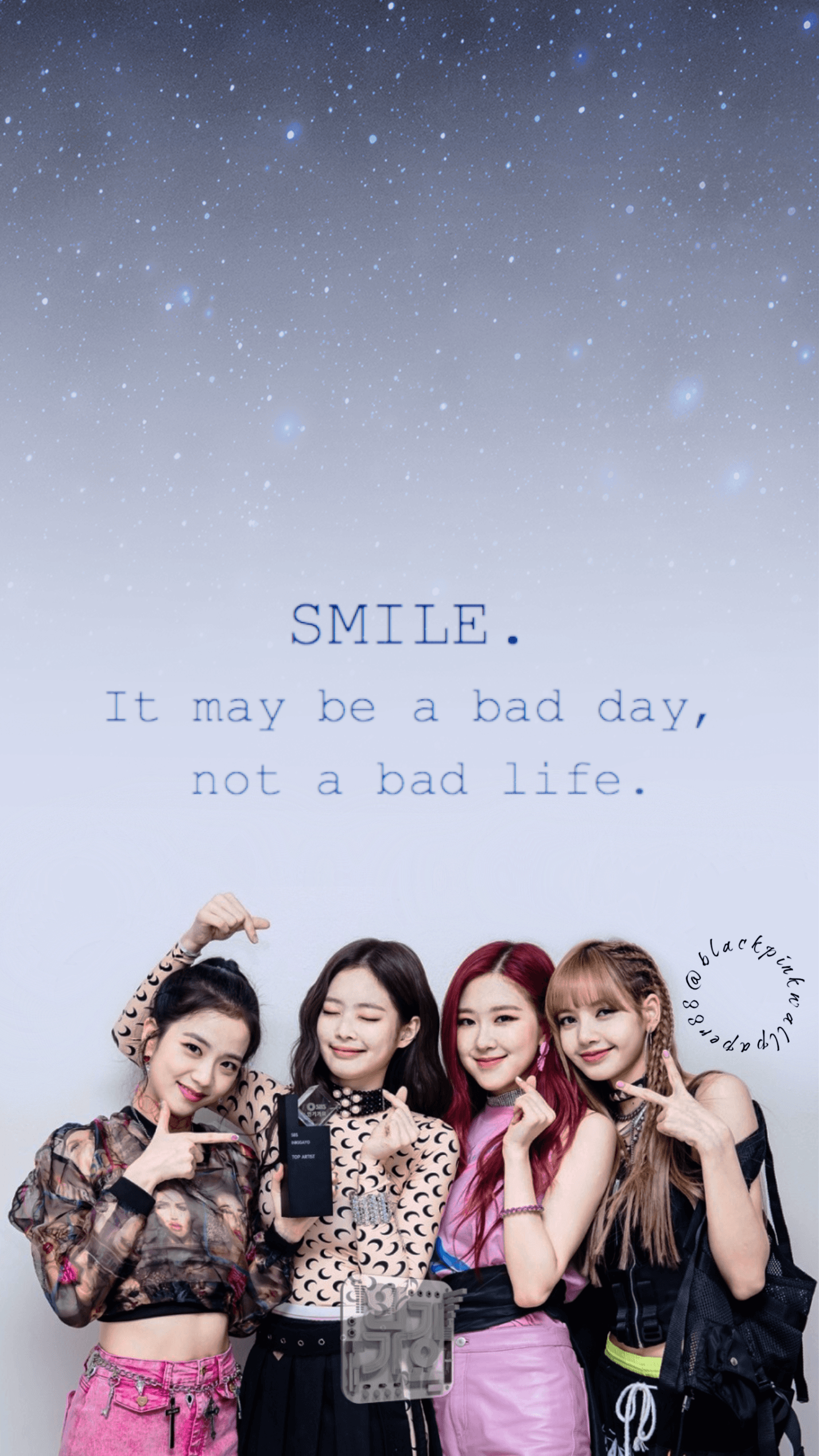 Gruppo BLACKPINK cielo stellato, 1427x2537 Verticale, Telefono