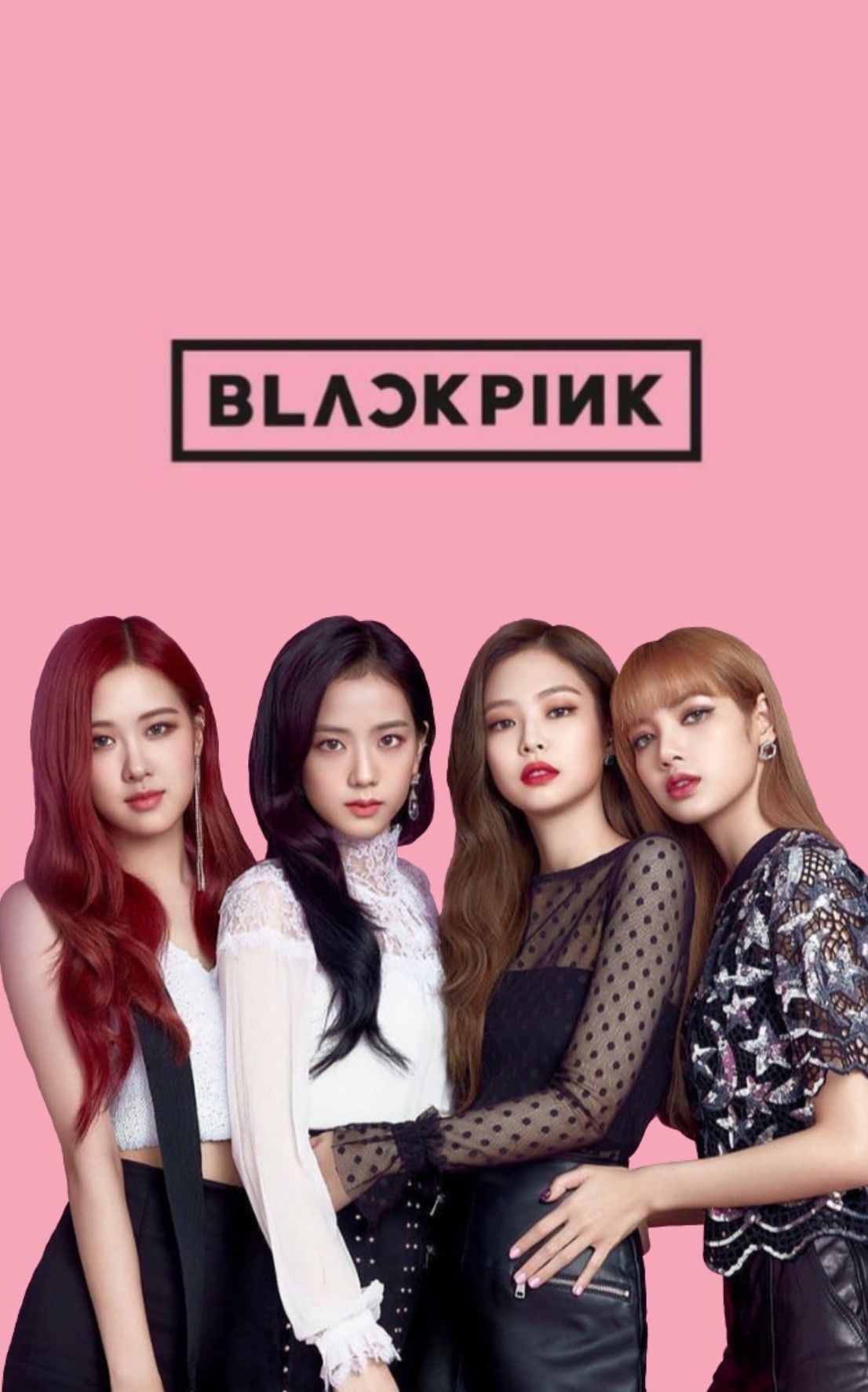 Blackpink logo sfondo rosa, 1106x1773 Verticale, Xiaomi