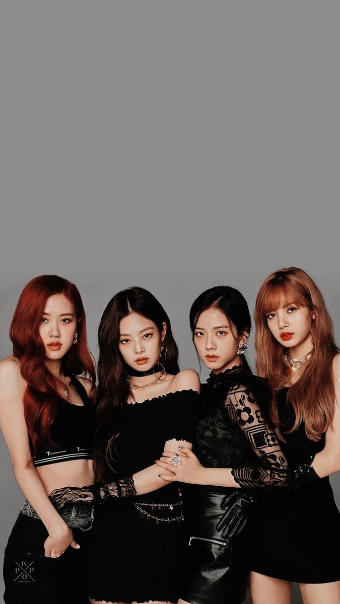 Blackpink gruppo abiti neri, girl group K-pop, 675x1200 Verticale, POCO