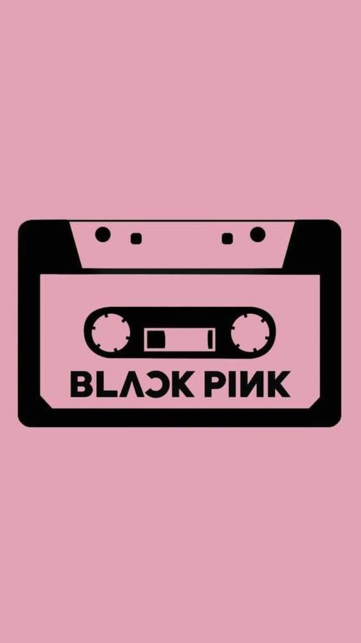 Cassetta nera BLACKPINK sfondo rosa, 720x1280 Full HD Verticale, iPhone