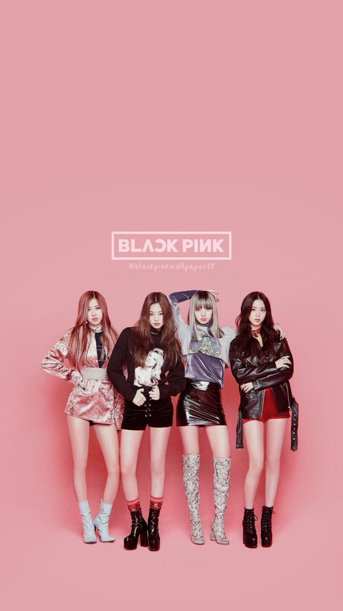 BLACKPINK gruppo sfondo rosa, 675x1200 Full HD Verticale, iPhone