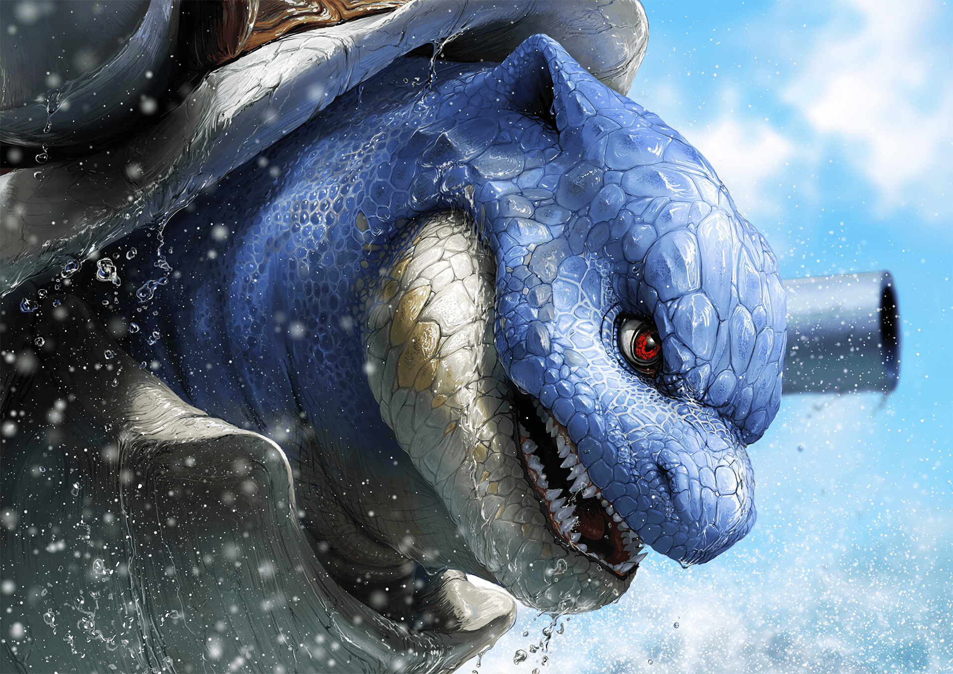 Blastoise Pokémon acqua, 1920x1358 Full HD+ WUXGA, Laptop