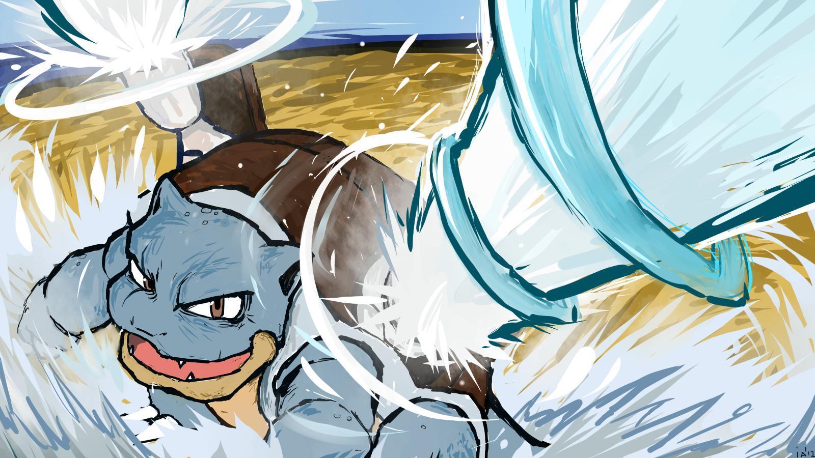 Pokemon tipo acqua logo blu, 1920x1080 Full HD, PC