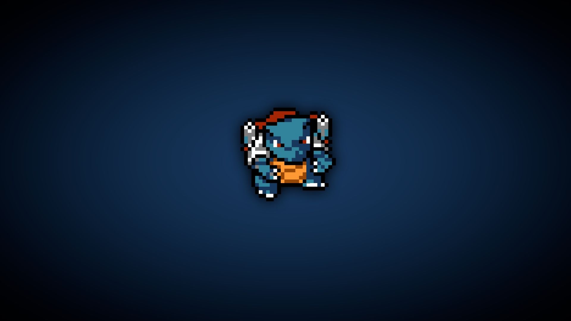 Blastoise silhouette sfondo blu, 1332x850 HD, Desktop