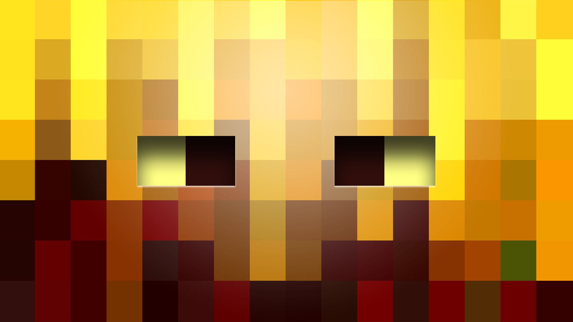 Personaggi Minecraft su blocco volante, 1280x720 HD, PC Desktop